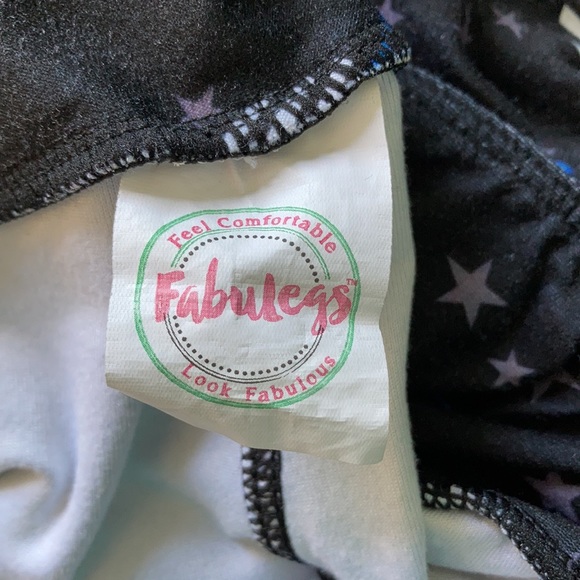 Large Blue Line Fabulegs Leggings - Picture 2 of 4